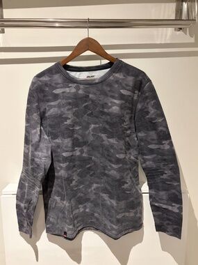 Pajar Men's Grey Black Camo Long Sleeve Shirt XL